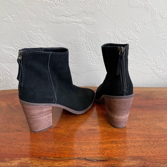 BP Black Suede Ankle Bootie Size: 8 - Picture 11 of 12